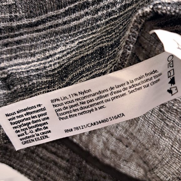 Eileen Fisher Linen Gauze Strata Top Size L - Picture 7 of 7